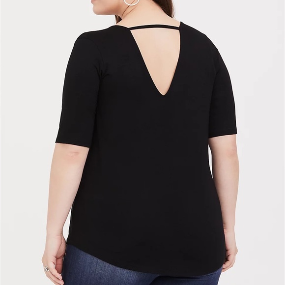 TORRID Super Soft Snap Detail Henley Top EUC - Picture 4 of 11